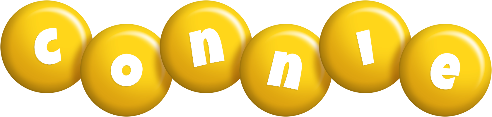 Connie candy-yellow logo