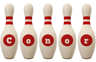 Conor bowling-pin logo