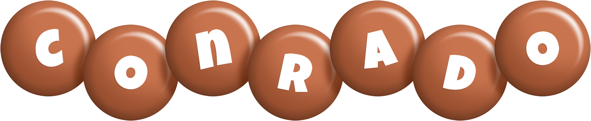 Conrado candy-brown logo