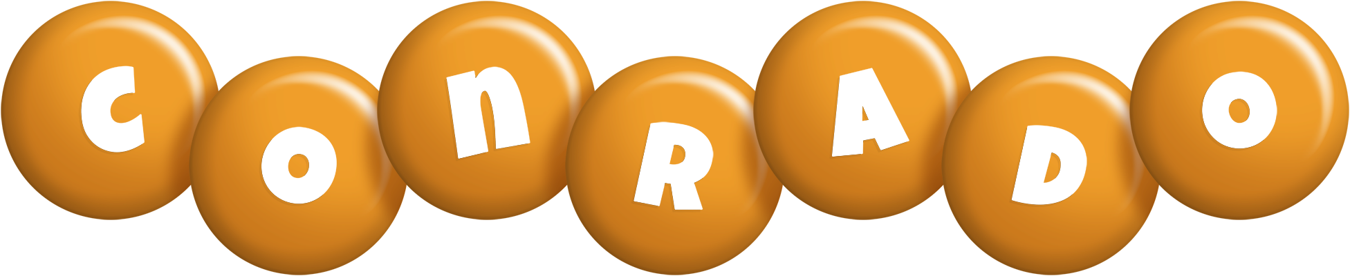 Conrado candy-orange logo