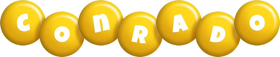 Conrado candy-yellow logo