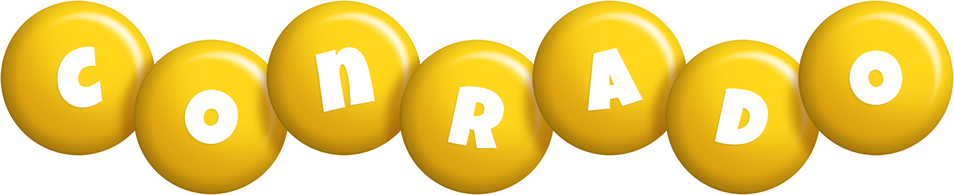Conrado candy-yellow logo
