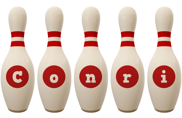 Conri bowling-pin logo