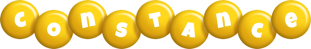 Constance candy-yellow logo