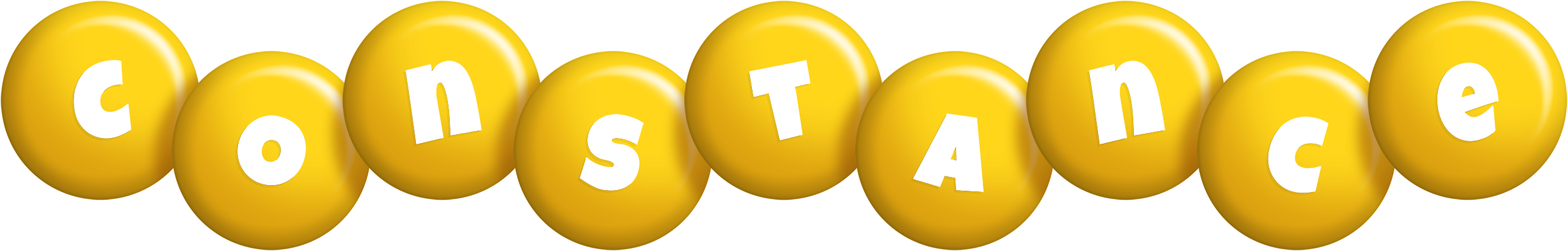 Constance candy-yellow logo