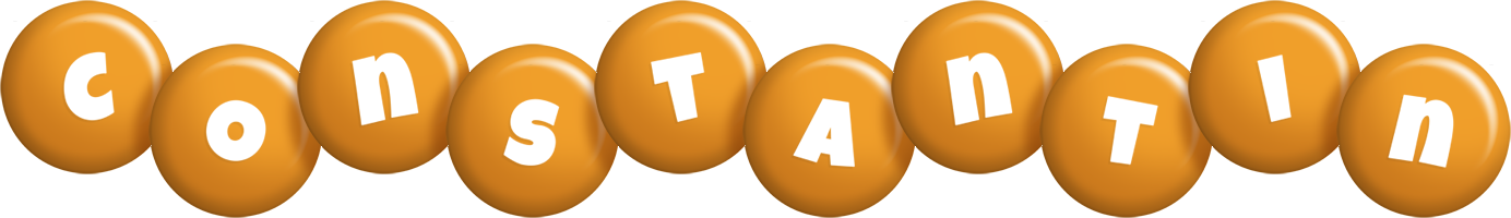 Constantin candy-orange logo