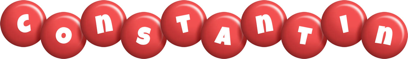 Constantin candy-red logo