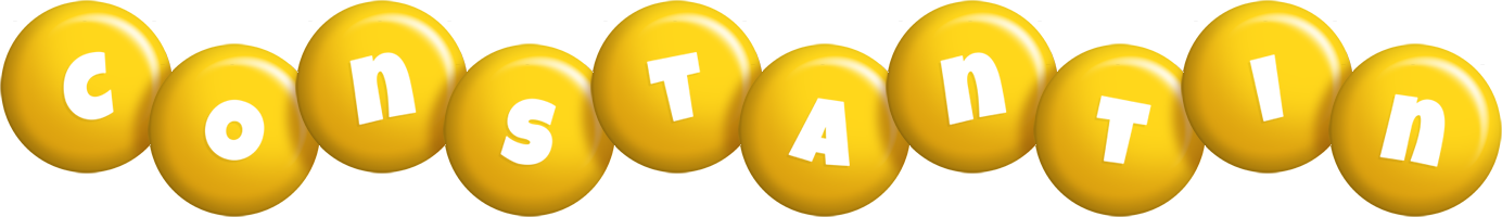 Constantin candy-yellow logo