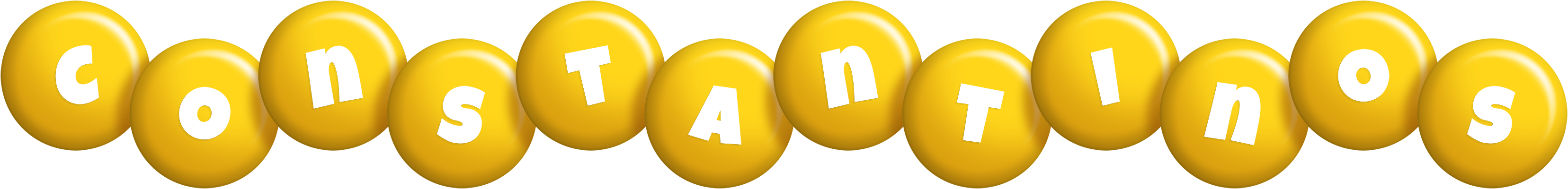 Constantinos candy-yellow logo