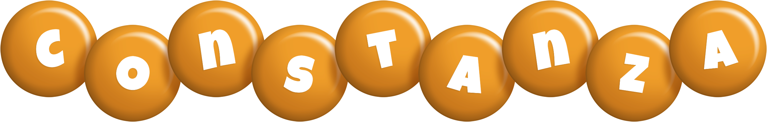 Constanza candy-orange logo