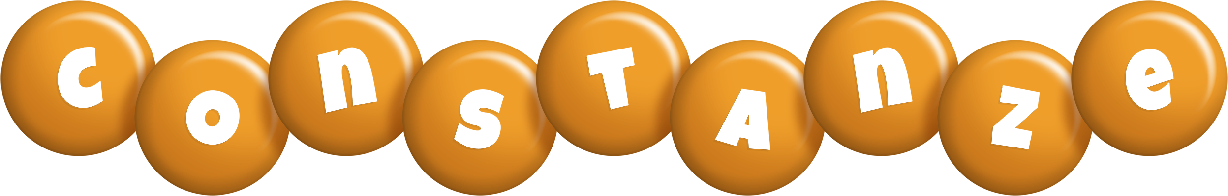 Constanze candy-orange logo