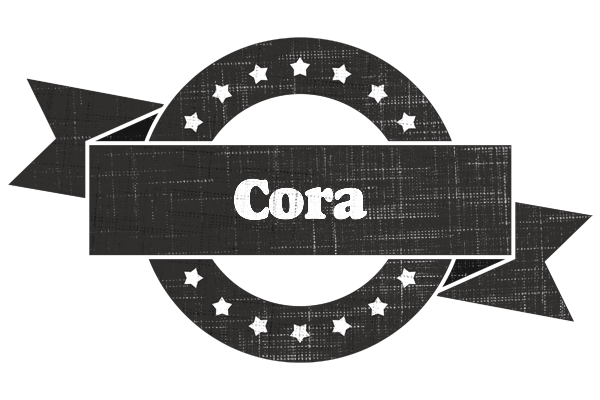 Cora grunge logo
