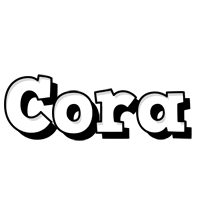 Cora snowing logo