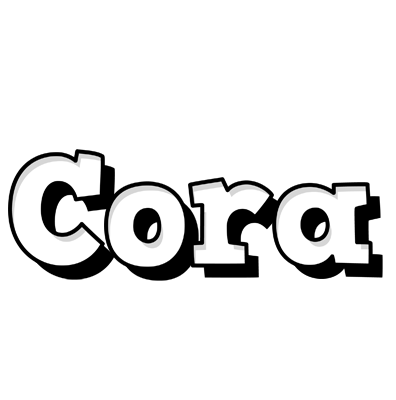 Cora snowing logo