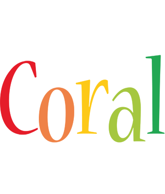 Coral birthday logo