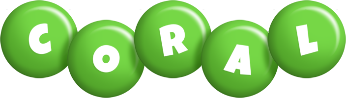 Coral candy-green logo