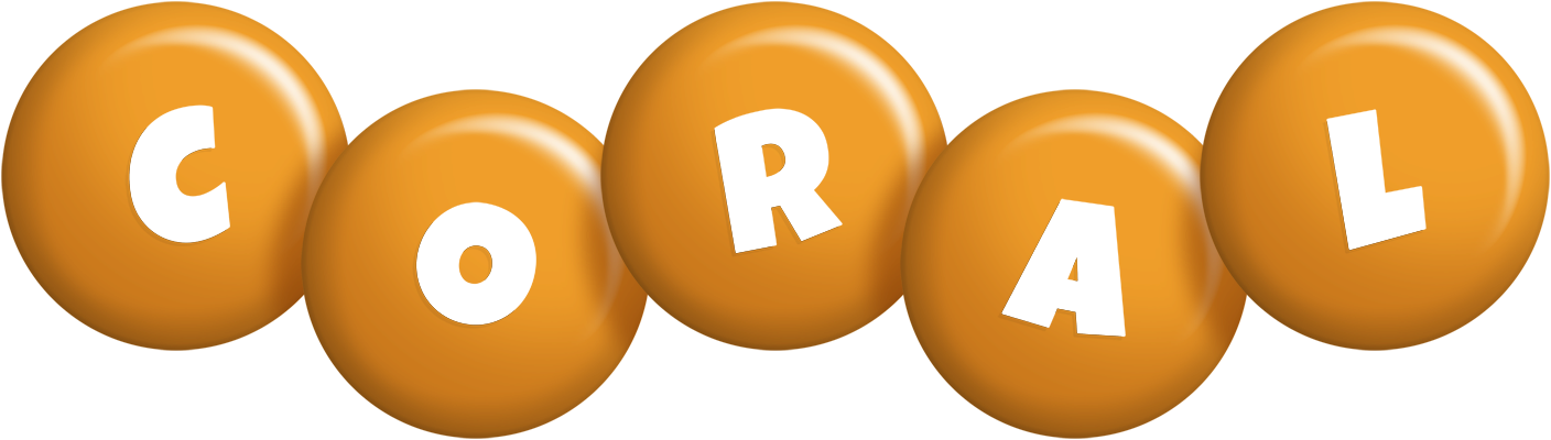 Coral candy-orange logo