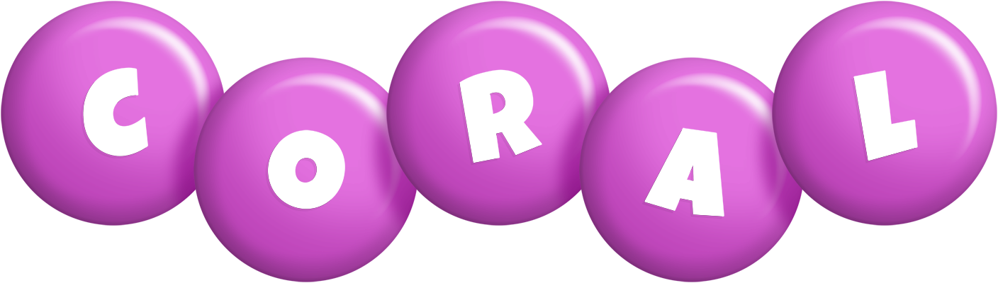 Coral candy-purple logo