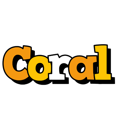 Coral cartoon logo