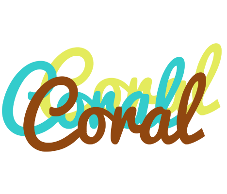 Coral cupcake logo
