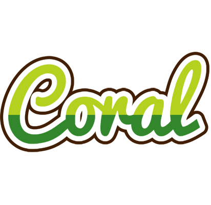 Coral golfing logo