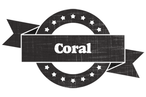 Coral grunge logo
