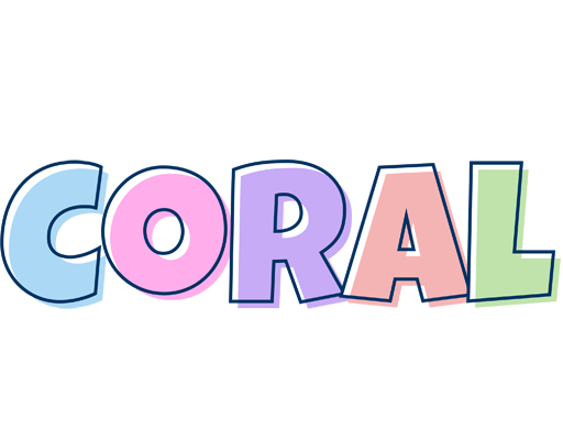 Coral pastel logo