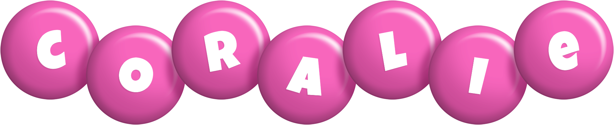 Coralie candy-pink logo