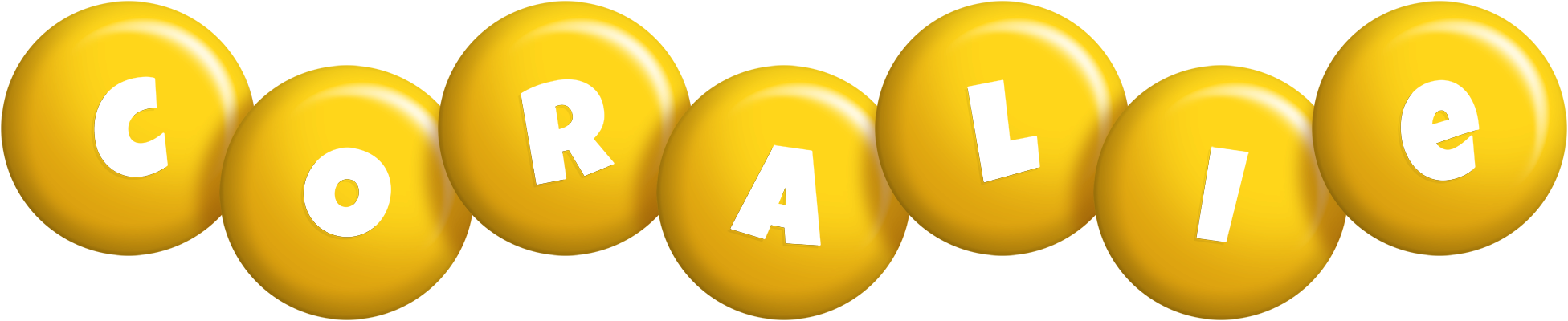 Coralie candy-yellow logo