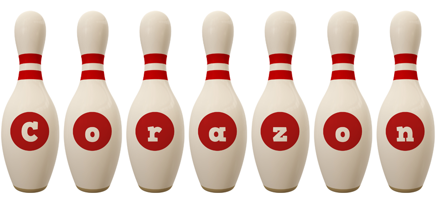 Corazon bowling-pin logo