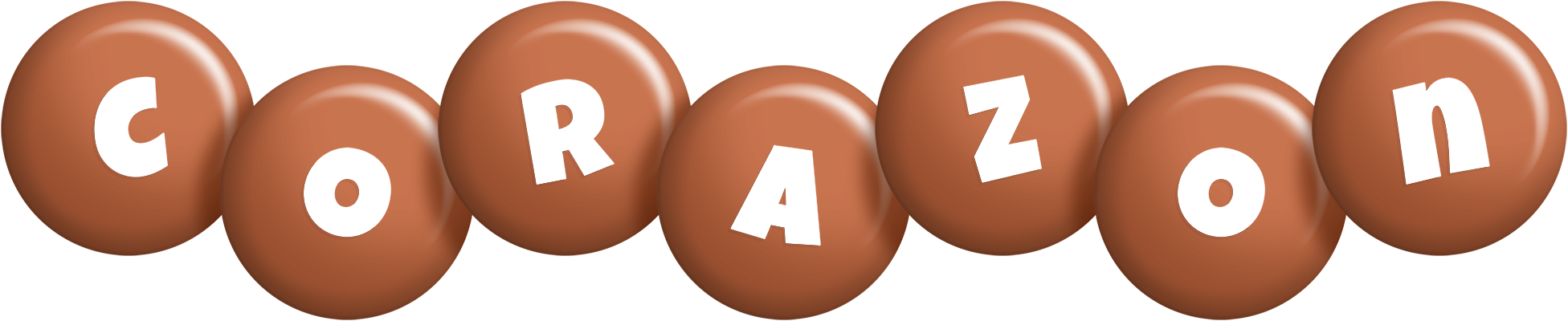 Corazon candy-brown logo