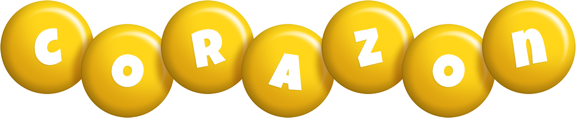 Corazon candy-yellow logo