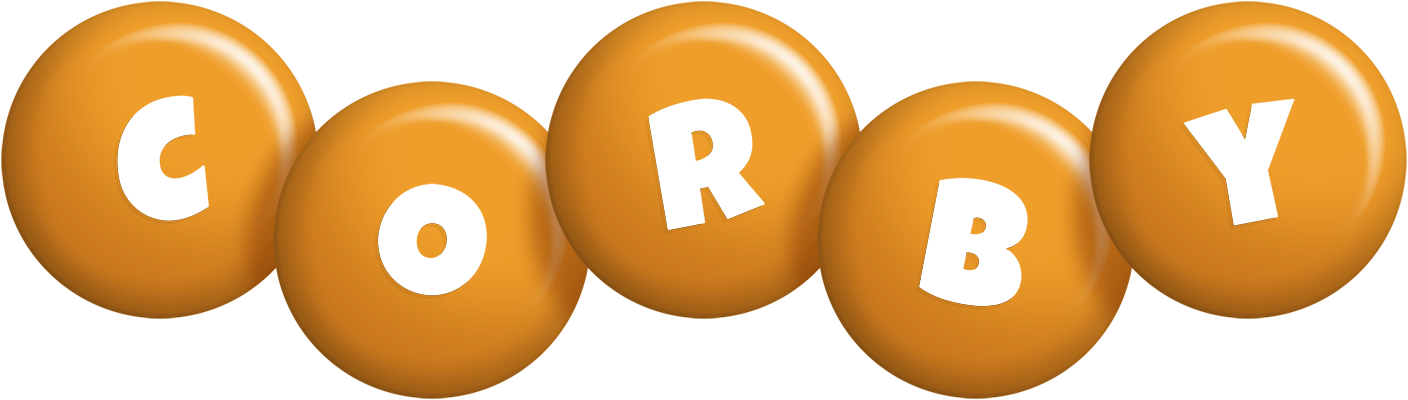 Corby candy-orange logo