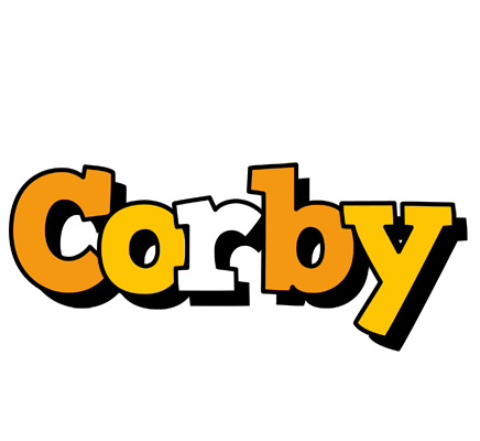 Corby cartoon logo