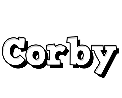 Corby snowing logo