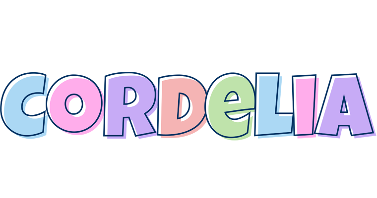 Cordelia pastel logo