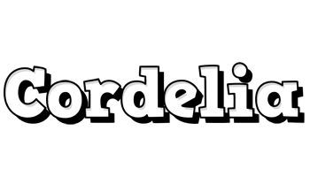 Cordelia snowing logo