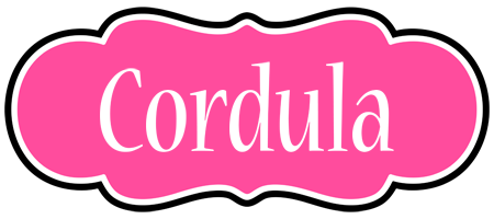 Cordula invitation logo