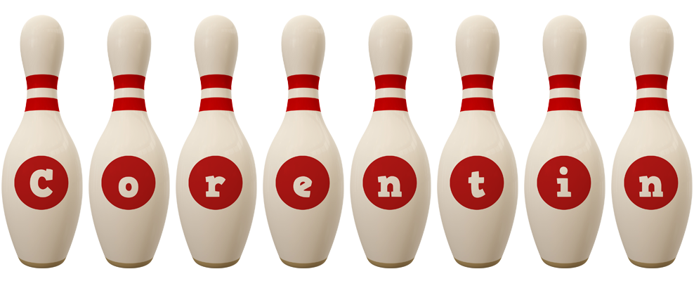 Corentin bowling-pin logo