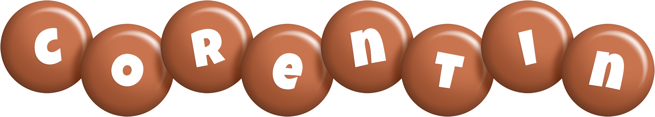 Corentin candy-brown logo