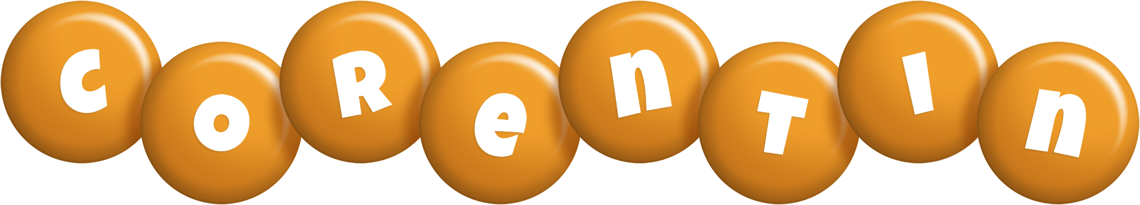 Corentin candy-orange logo