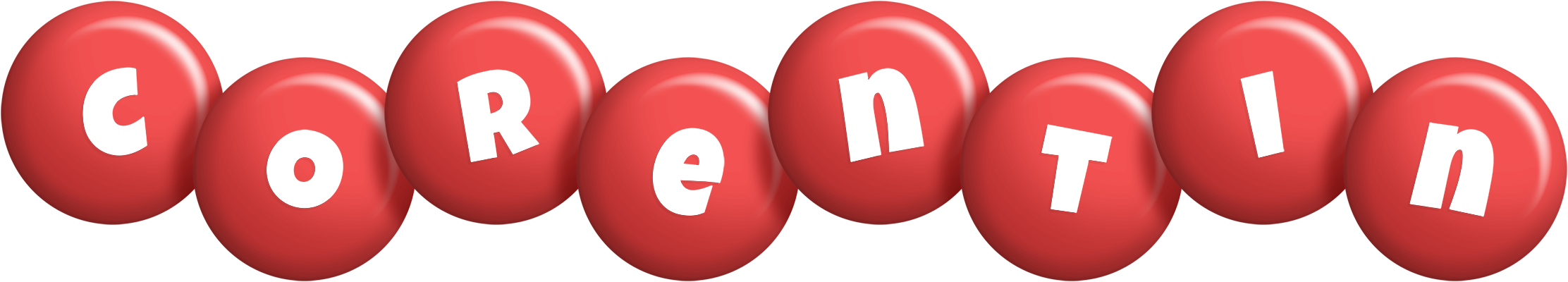 Corentin candy-red logo