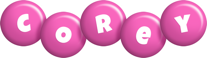 Corey candy-pink logo