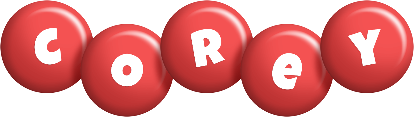 Corey candy-red logo