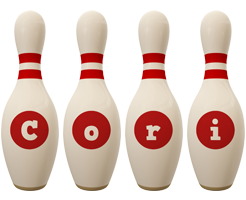 Cori bowling-pin logo