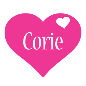 Corie love-heart logo