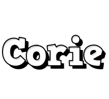 Corie snowing logo