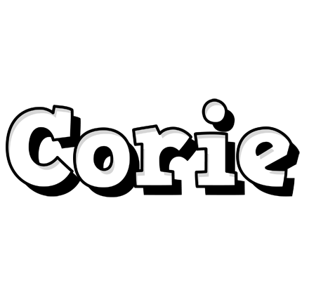 Corie snowing logo