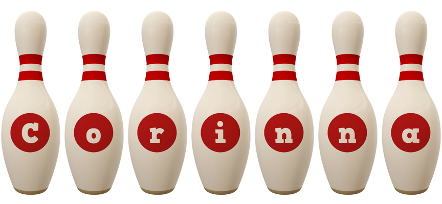 Corinna bowling-pin logo