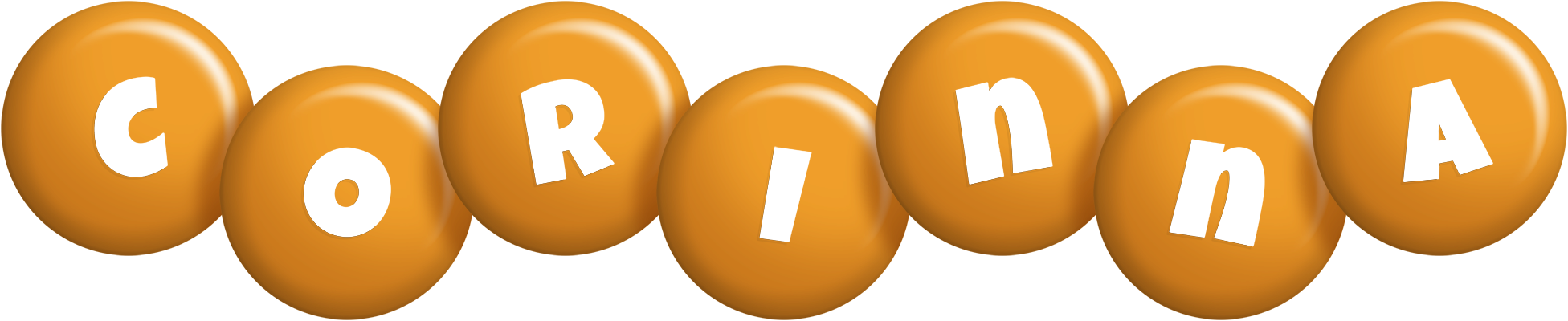 Corinna candy-orange logo